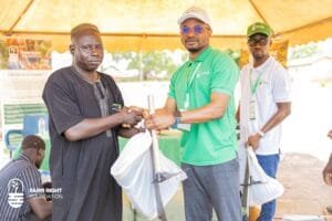 Farm Right Foundation -Director of Finance making a donation